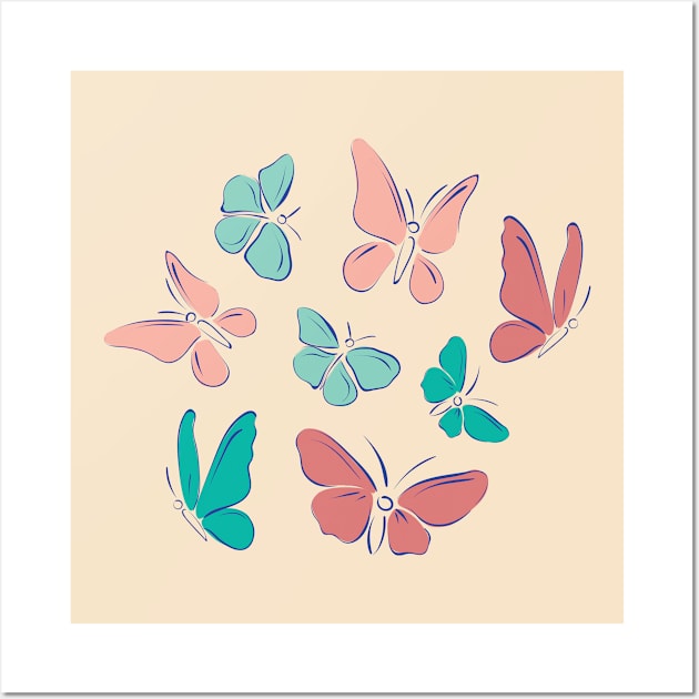 Butterflies Wall Art by Catdog